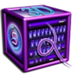 slideit purple 3d skin android application logo